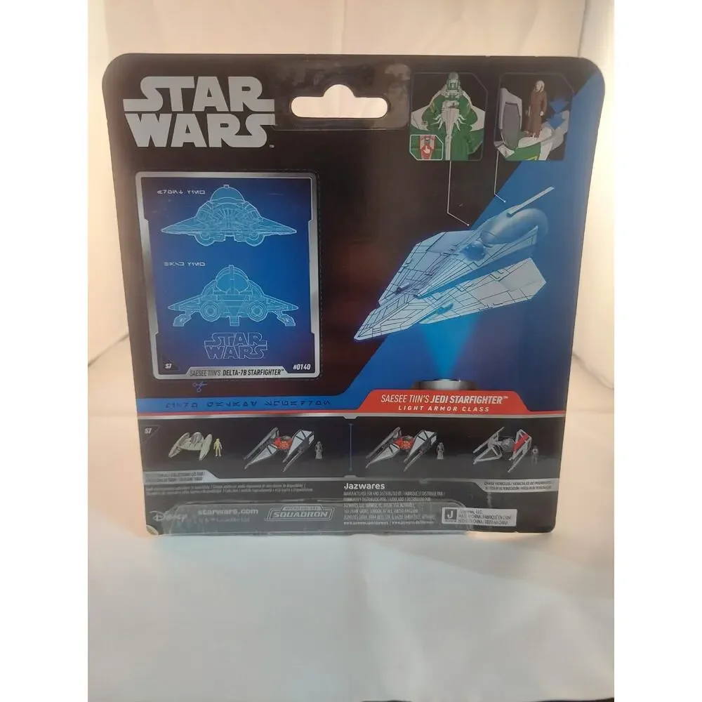 Star Wars Micro Galaxy Squadron Series 7 Saesee Tiin’s Jedi Starfighter New Nice